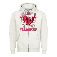 Mamas Valentine With Cute Heart Zipper Hoodie | Teevron