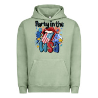 Pigment Oil Green party in the usa Urban Hoodie - MaliasSmallBusiness