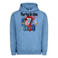 Pigment Pebble Blue party in the usa Urban Hoodie - MaliasSmallBusiness