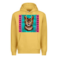 Antique Gold Western Bengal Cat Premium Hoodie - LillyAllenDesigns