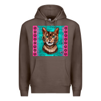 Coffee Western Bengal Cat Premium Hoodie - LillyAllenDesigns