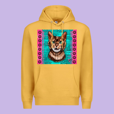 Western Bengal Cat Premium Hoodie Designed By Lillyallendesigns