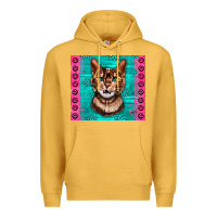 Mustard Western Bengal Cat Premium Hoodie - LillyAllenDesigns
