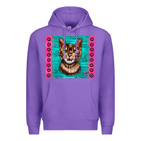 Purple Western Bengal Cat Premium Hoodie - LillyAllenDesigns