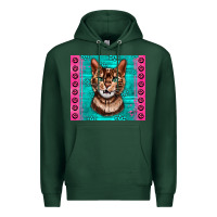 Sports Green Western Bengal Cat Premium Hoodie - LillyAllenDesigns