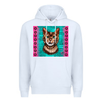 White Western Bengal Cat Premium Hoodie - LillyAllenDesigns