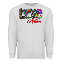 Dove Grey love autism Premium Sweatshirt - CowhideDigitalArt