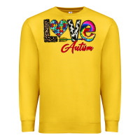 Lemon love autism Premium Sweatshirt - CowhideDigitalArt