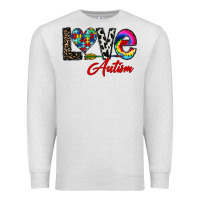 Oatmeal Heather love autism Premium Sweatshirt - CowhideDigitalArt
