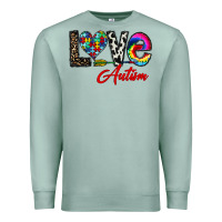 Seafoam love autism Premium Sweatshirt - CowhideDigitalArt