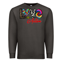 Smoke love autism Premium Sweatshirt - CowhideDigitalArt
