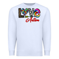White love autism Premium Sweatshirt - CowhideDigitalArt