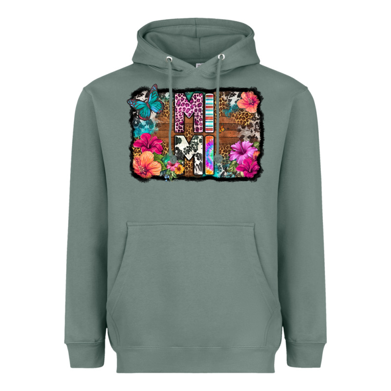 Mimi Floral Background Heavyweight Hoodie by HRA Design Shop | Teevron