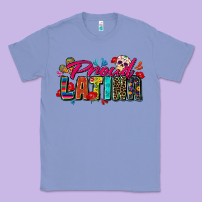 Proud Latina Classic Tee Designed By Zillion Design Studio