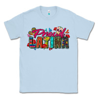 Dusty Blue proud latina Classic Tee - Zillion Design Studio
