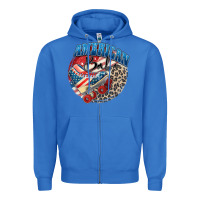 True Royal American babe Zipper Hoodie - Zillion Design Studio