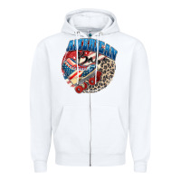 White American babe Zipper Hoodie - Zillion Design Studio