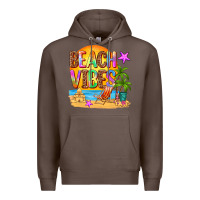 Coffee beach vibes Premium Hoodie - AdoDesignShop