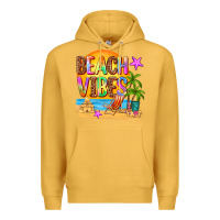 Mustard beach vibes Premium Hoodie - AdoDesignShop