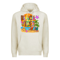 Oatmeal Heather beach vibes Premium Hoodie - AdoDesignShop