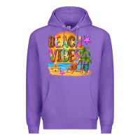Purple beach vibes Premium Hoodie - AdoDesignShop