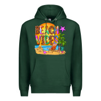 Sports Green beach vibes Premium Hoodie - AdoDesignShop