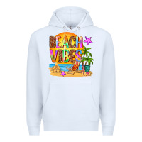White beach vibes Premium Hoodie - AdoDesignShop