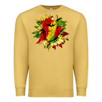 Antique Gold juneteenth sunflower Premium Sweatshirt - HRA Design Shop