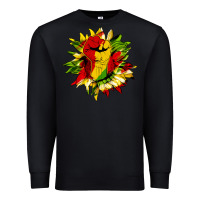 Black juneteenth sunflower Premium Sweatshirt - HRA Design Shop