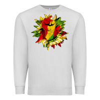 Dove Grey juneteenth sunflower Premium Sweatshirt - HRA Design Shop