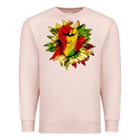 Pale Pink juneteenth sunflower Premium Sweatshirt - HRA Design Shop