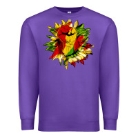 Purple juneteenth sunflower Premium Sweatshirt - HRA Design Shop