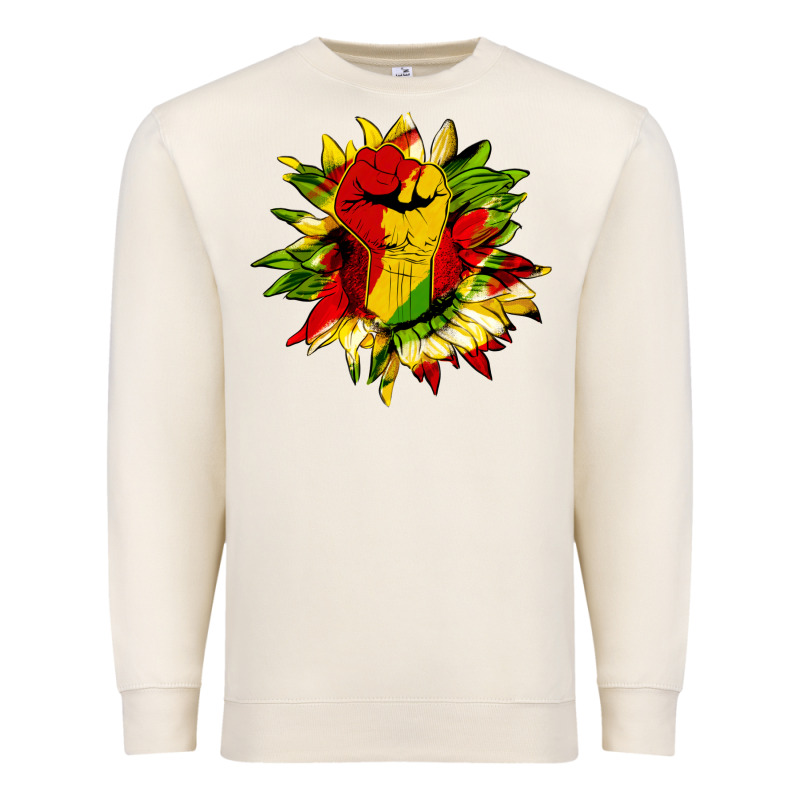 Juneteenth Sunflower Premium Sweatshirt by HRA Design Shop | Teevron