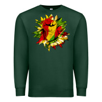 Sports Green juneteenth sunflower Premium Sweatshirt - HRA Design Shop