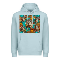 Blue Mist mustang horse western Premium Hoodie - LillyAllenDesigns