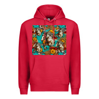 Cardinal mustang horse western Premium Hoodie - LillyAllenDesigns