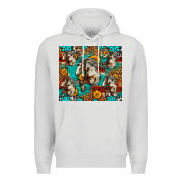 Dove Grey mustang horse western Premium Hoodie - LillyAllenDesigns