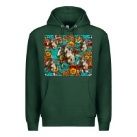 Sports Green mustang horse western Premium Hoodie - LillyAllenDesigns