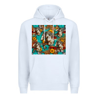 White mustang horse western Premium Hoodie - LillyAllenDesigns