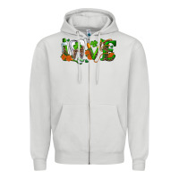 Dove Grey Dental Love St. Patricks Day Zipper Hoodie - RanaPortraitStore