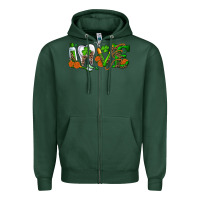 Sports Green Dental Love St. Patricks Day Zipper Hoodie - RanaPortraitStore