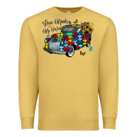 Antique Gold love needs no words Premium Sweatshirt - CowhideDigitalArt