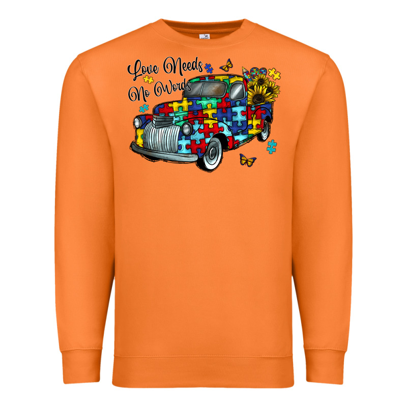 Love Needs No Words Premium Sweatshirt by CowhideDigitalArt | Teevron