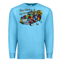 Ocean Blue love needs no words Premium Sweatshirt - CowhideDigitalArt