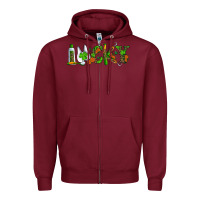 Burgundy Dental Love St. Patricks Day Zipper Hoodie - RanaPortraitStore