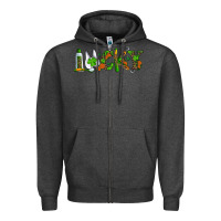 Charcoal Heather Dental Love St. Patricks Day Zipper Hoodie - RanaPortraitStore