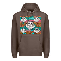 Coffee Western Ragdoll Cat Premium Hoodie - LillyAllenDesigns