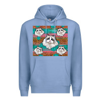 Colony Blue Western Ragdoll Cat Premium Hoodie - LillyAllenDesigns
