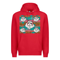 Red Western Ragdoll Cat Premium Hoodie - LillyAllenDesigns