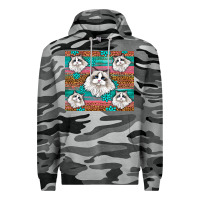 Slate Camo Western Ragdoll Cat Premium Hoodie - LillyAllenDesigns